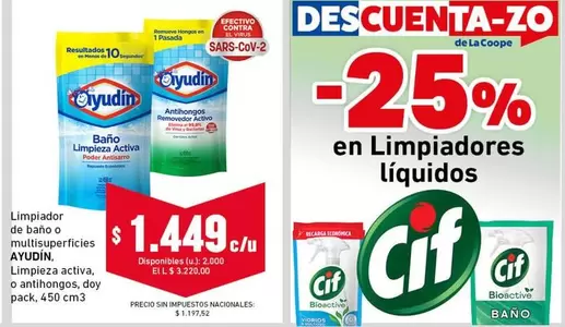 Ayudin - Limpiador de baño o multisuperficies