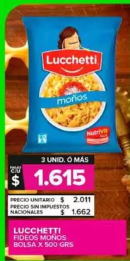 Lucchetti - Fideos Monos