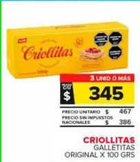 Criollitas - Galletitas Original