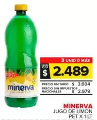 Minerva - Jugo De Limon