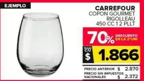 Carrefour - Copon Gourmet Rigolleau 