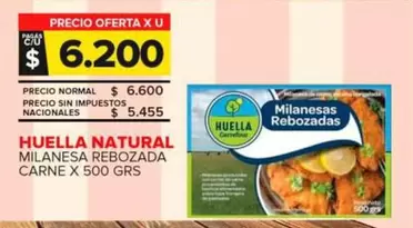 Huella Natural - Milanesa Rebozada Carne