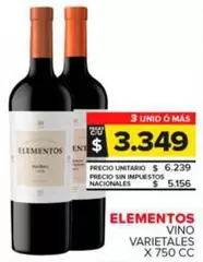 Elementos - Vino Varietales