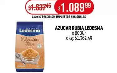 Ledesma - AZUCAR RUBIA