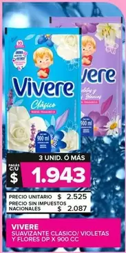 Vivere - Suavizante Clasico/Violetas Y Flores Dp