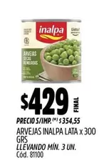 Inalpa - ARVEJAS LATA x 300 GRS