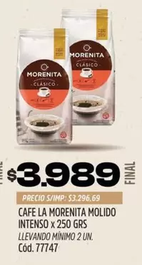 Morenita - CAFE LA MORENITA MOLIDO