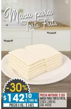 X$ - Masa para Torta Frita