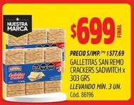 San Remo - GALLETITAS CRACKERS SADWITCH