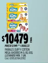 42 - PAÑALES COTTON MEGA AHORRO M-G-XG-XXG