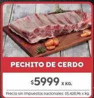 X$ - PECHITO DE CERDO
