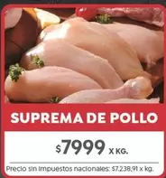 X$ - SUPREMA DE POLLO