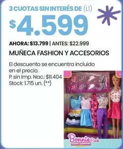 Fashion - MUÑECA FASHION Y ACCESORIOS