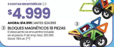 BLOQUES MAGNÉTICOS 18 PIEZAS