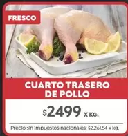X$ - CUARTO TRASERO DE POLLO