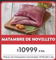 X$ - MATAMBRE DE NOVILLITO