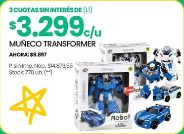 MUÑECO TRANSFORMER