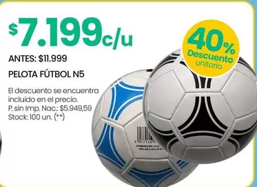 PELOTA FÚTBOL N5