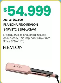 Revlon - PLANCHA PELO 94RVST2182RGLA2AVI