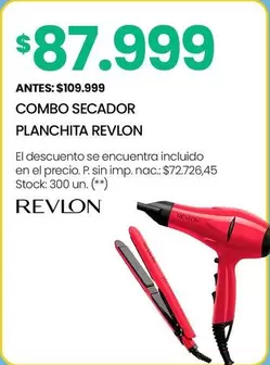 Revlon - COMBO SECADOR PLANCHITA
