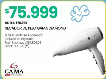 GAMA - SECADOR DE PELO DIAMOND