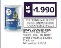 Gigante - ROLLO DE COCINA MAXI