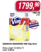 Vim - CANASTA INODOROS 3en1
