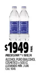 Bialcohol - ALCOHOL PURO BIALCOHOL COSMETICO x 500 CC