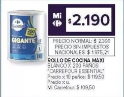 Gigante - ROLLO DE COCINA MAXI
