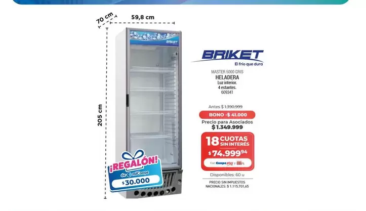 Briket - HELADERA