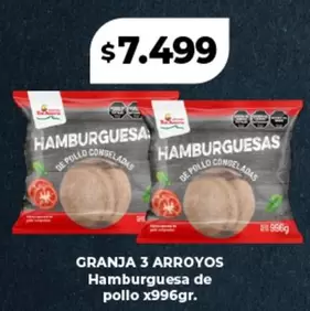 Arroyos - Hamburguesa de pollo