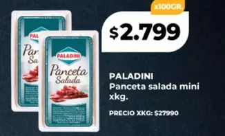Paladini - Panceta salada mini