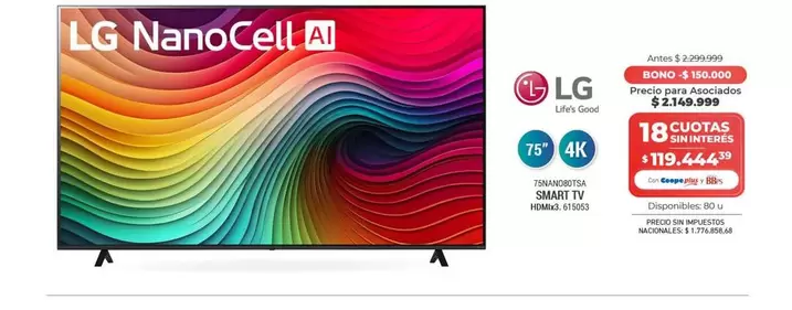 LG - 75" 4K Smart TV