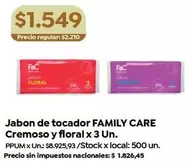 X$ - Jabon de tocador FAMILY CARE