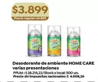 X$ - Desodorante de ambiente