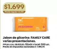 X$ - Jabon de glicerina