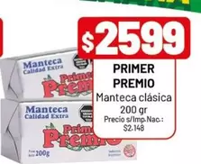 Primer Premio - Manteca clásica