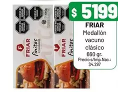 Friar - Medallón vacuno clásico