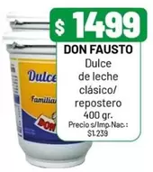 Don Fausto - Dulce de leche clásico/repostero