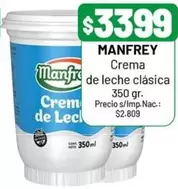 Manfrey - Crema de leche clásica
