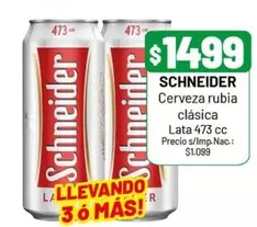 Schneider - Cerveza rubia clásica
