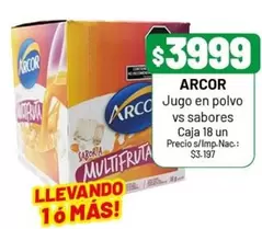 Arcor - Jugo en polvo vs sabores