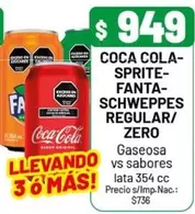 Sprite - COCA COLA-SPRITE-FANTA-SCHWEPPES REGULAR/ZERO