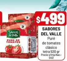 Sabores del Valle - Puré de tomates clásico