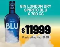 Spirito - GIN LONDON DRY SPIRITO BLU