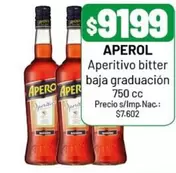 Aperol - Aperitivo bitter baja graduación