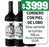 CORDERO CON PIEL DE LOBO