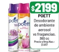 Poett - Desodorante de ambiente aerosol vs fragancias.