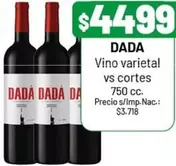 Dada - Vino varietal vs cortes
