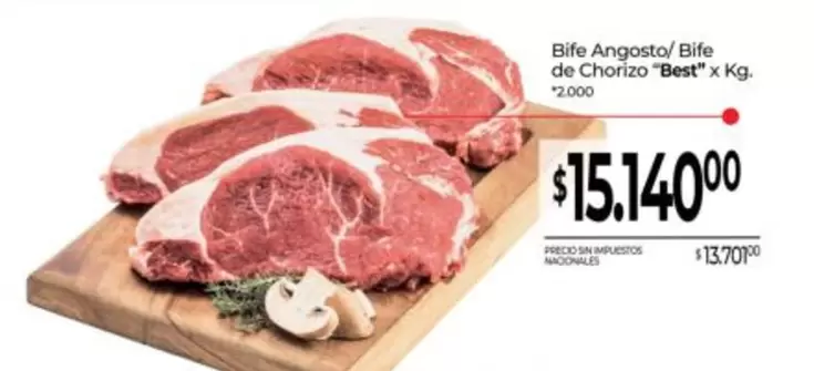 Best - Bife Angosto/Bife de Chorizo "" x Kg